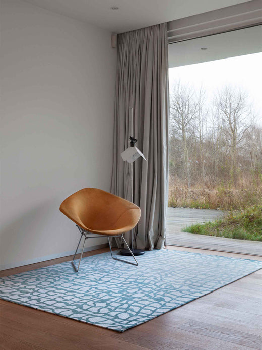 Vloerkleed Louis de Poortere Dedalo Mad Men 9203 Blue Marine