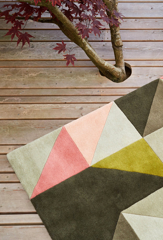 Laagpolig vloerkleed Claire Gaudion Tielles Rose