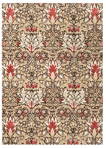 Vloerkleed Morris & Co Seaweed Chocolat Spice 127200