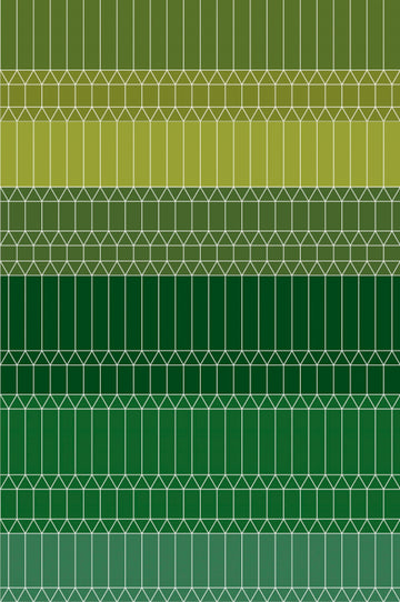 Laagpolig vloerkleed Moooi Carpets Zigzag Green