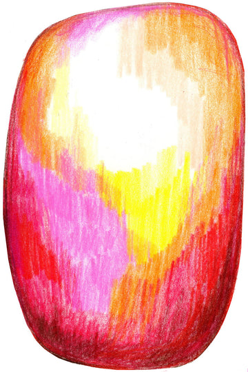 Laagpolig vloerkleed Moooi Carpets Scribble Red Yellow