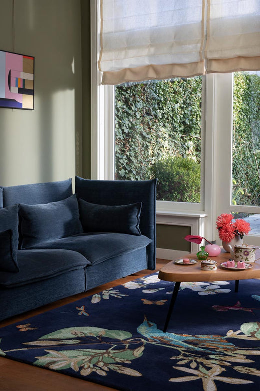 Vloerkleed Wedgewood Hummingbird Navy 037818