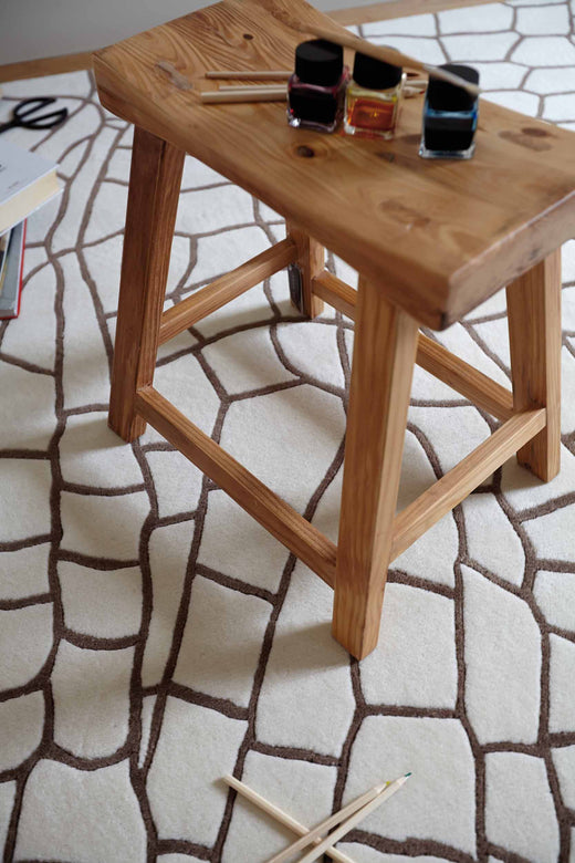 Vloerkleed GAN Dragonfly Taupe