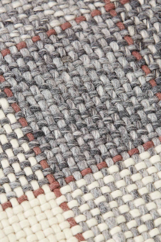 Vloerkleed GAN Cuadros Grey Rust