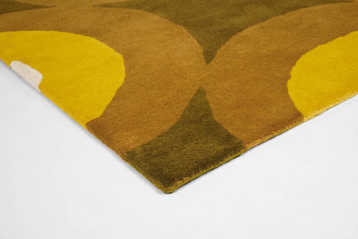 Laagpolig vloerkleed Orla Kiely Pulse Yellow 60306