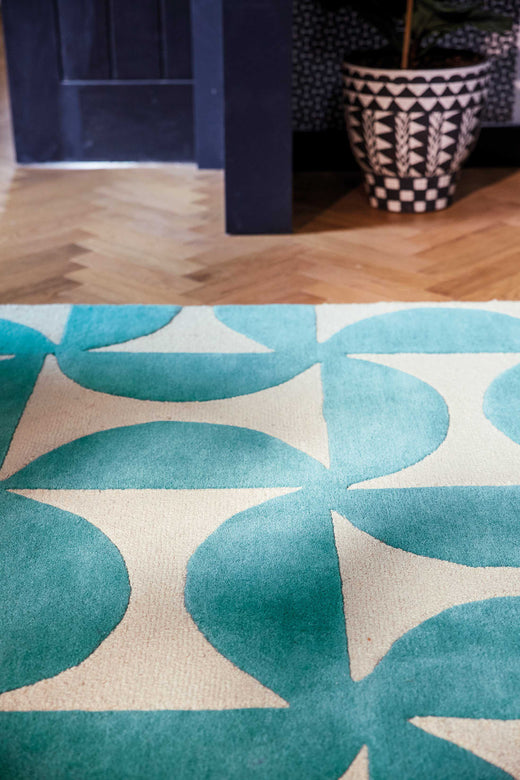 Laagpolig vloerkleed Scion Forma Marine 26207