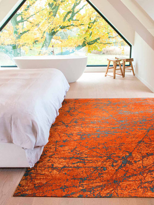 Vloerkleed Louis de Poortere Stellar Mad Men 9219 Nebula Orange