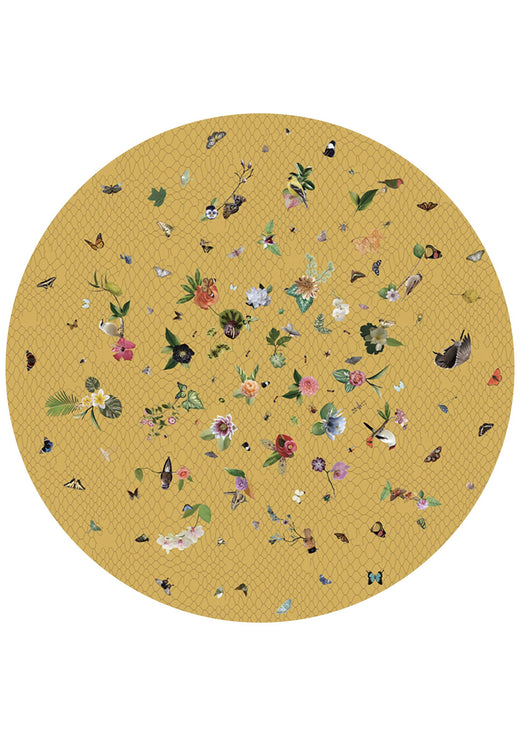 Laagpolig vloerkleed Moooi Carpets Garden of Eden Yellow