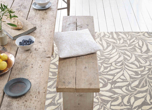 Laagpolig vloerkleed Morris & Co Willow Bough Mole 28304