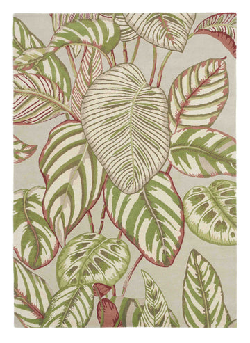Laagpolig vloerkleed Sanderson Calathea Olive 50807