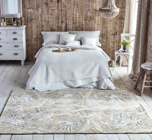 Laagpolig vloerkleed Morris & Co Pure Pimpernel Linen 28701