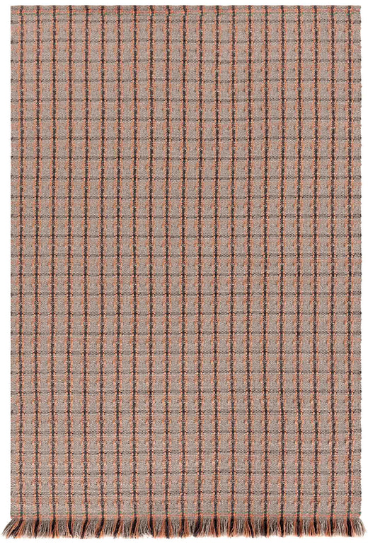 Vloerkleed GAN Garden Layers Checks Terracotta