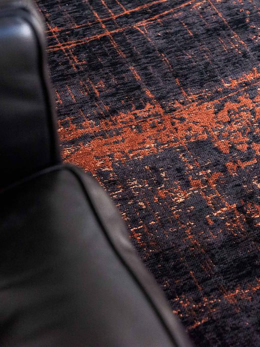 Laagpolig vloerkleed Louis de Poortere 8925 Mad Men Soho Copper