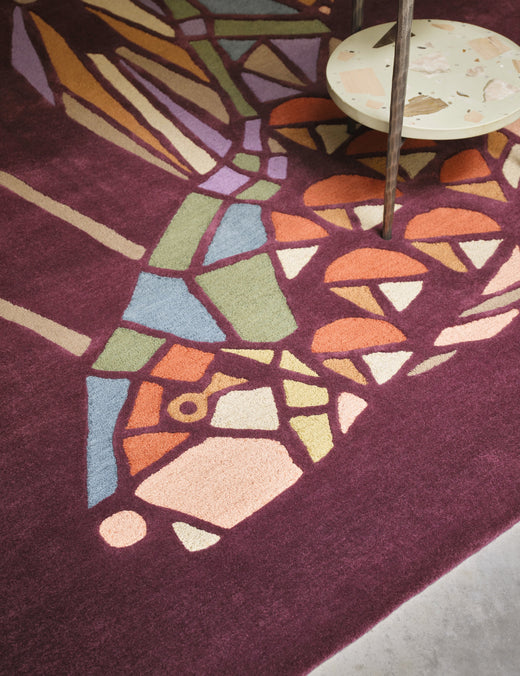 Vloerkleed Ted Baker Emerging Fish Burgundy 160500