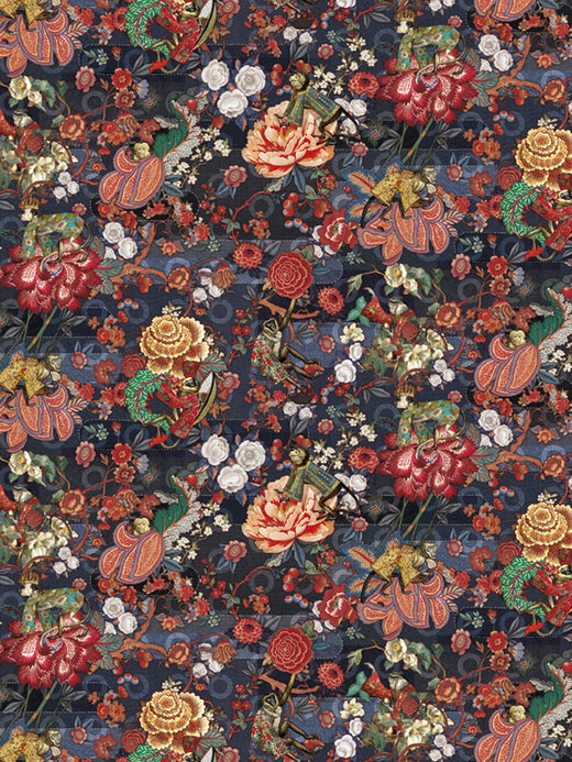 Laagpolig vloerkleed Moooi Carpets Rendezvous Tokyo Blue Indigo