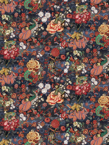 Laagpolig vloerkleed Moooi Carpets Rendezvous Tokyo Blue Indigo