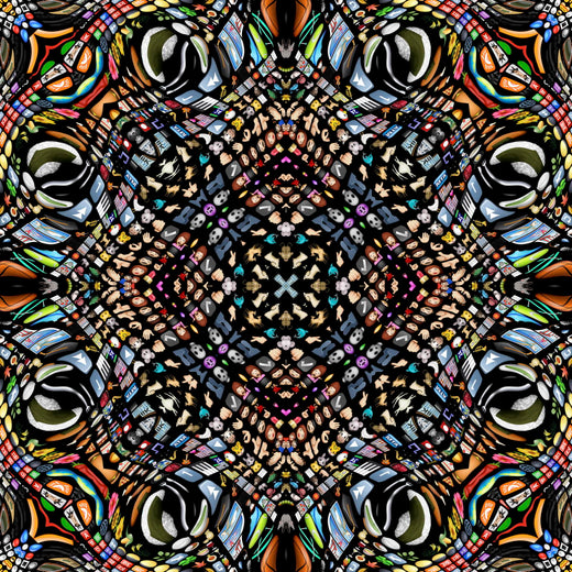 Laagpolig vloerkleed Moooi Carpets Dazzling Dialogues 2