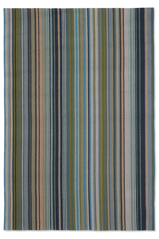 Harlequin Spectro Stripes-Emerald/Marine/Rust outdoor 442108