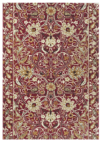 Vloerkleed Morris & Co Bullerswood Red Gold 127300