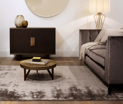 Laagpolig vloerkleed Katherine Carnaby Chrome Mushroom