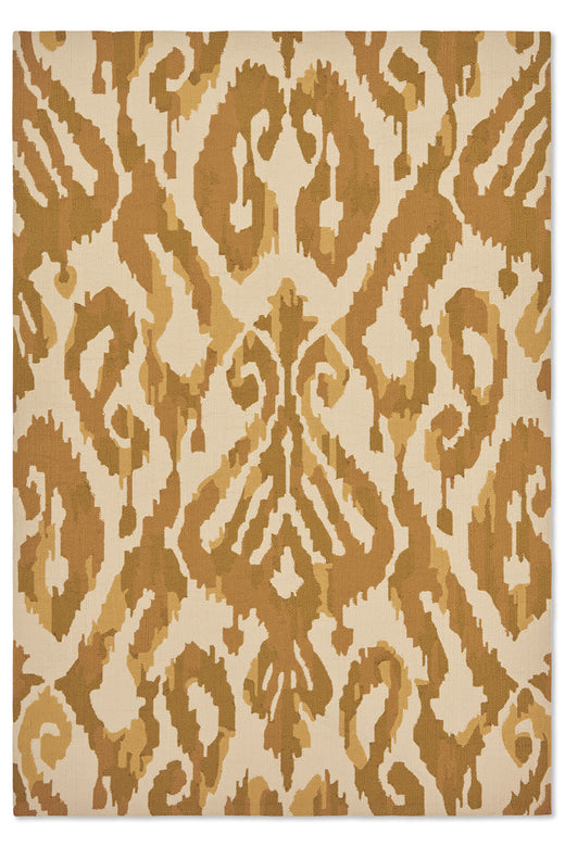Sanderson Kasuri Ochre outdoor 446203
