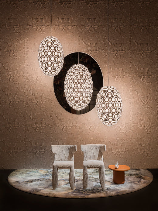 Laagpolig vloerkleed Moooi Carpets Dodo Pavone