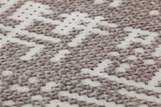 Vloerkleed GAN Canevas Abstract Silver