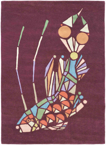 Vloerkleed Ted Baker Emerging Fish Burgundy 160500