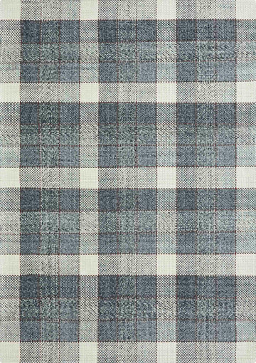 Vloerkleed GAN Cuadros Grey Rust