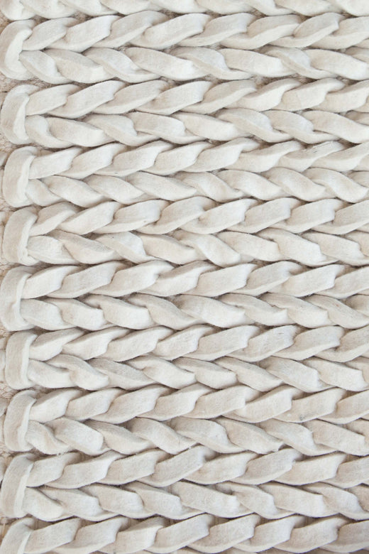 Structuur vloerkleed MOMO Rugs Kabel Ivoor