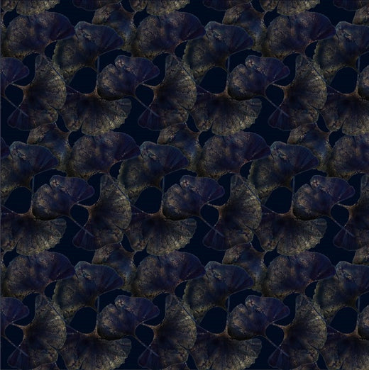 Laagpolig vloerkleed Moooi Carpets Ginko Leaf Blue