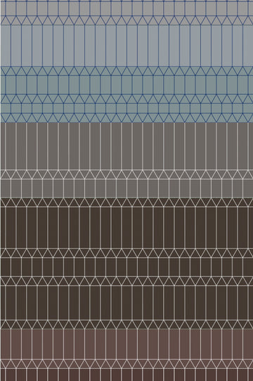 Laagpolig vloerkleed Moooi Carpets Zigzag Grey