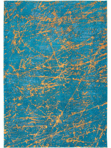 Vloerkleed Louis de Poortere Stellar Mad Men 9218 Lightning Turquoise