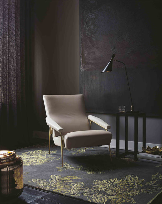 Laagpolig vloerkleed Wedgwood Tonquin Charcoal 37005