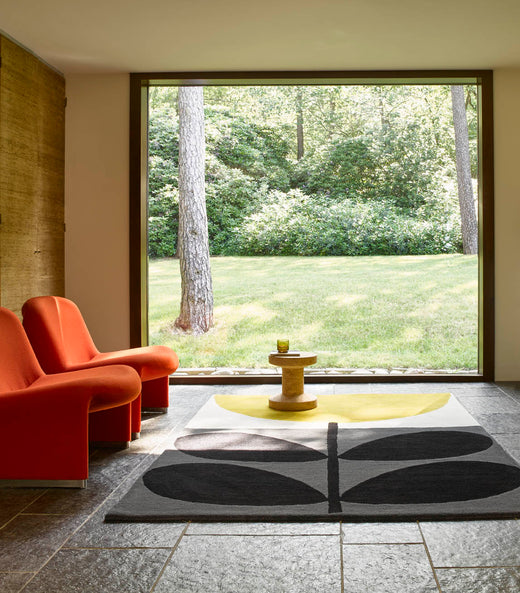 Vloerkleed Orla Kiely Flower Stem Granite 059806