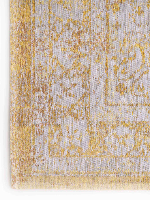 Vloerkleed Louis de Poortere Fading World Collection Medallion 9062 Grey Yellow